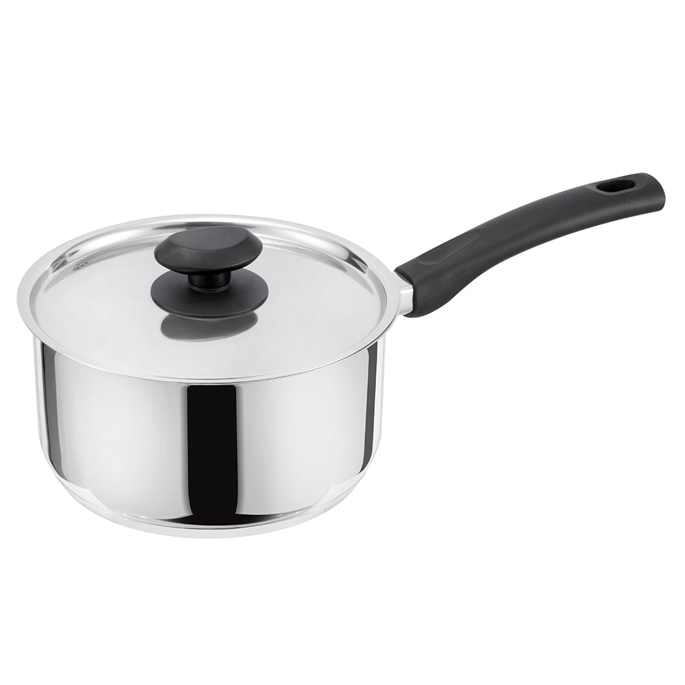 Pentola con coperchio in acciaio inox 18/8 manico singolo 20 * 10 cm JY-2010RS
