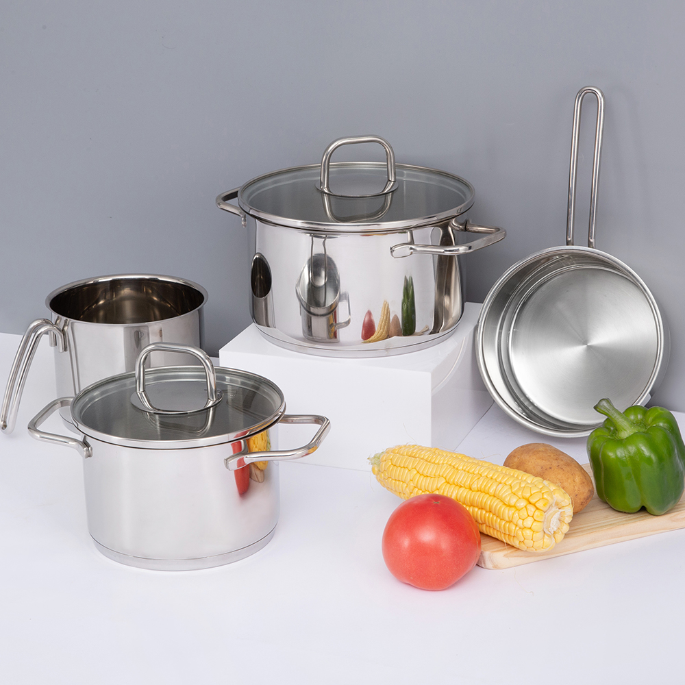 Set di pentole e pentole in acciaio inossidabile JY-HJ-5