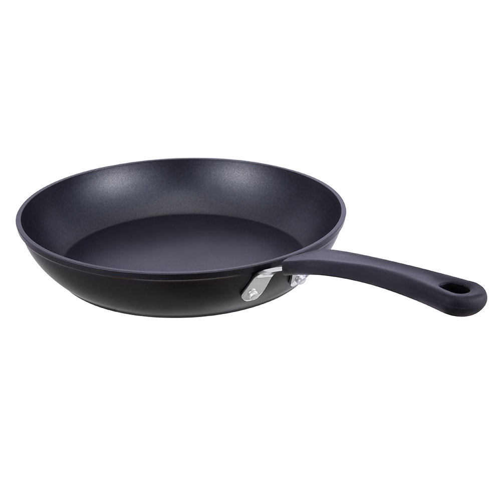 Padella in alluminio con vernice antiaderente nera ad alta temperatura da 22 * ​​4,5 cm senza coperchio JY-GWQ-2245